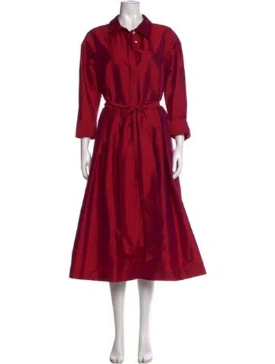 Pre-owned Teri Jon Midi Length Dress In Pink
