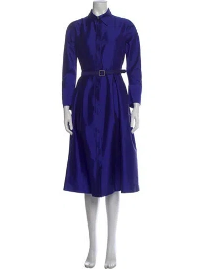 Pre-owned Teri Jon Midi Length Dress In Purple