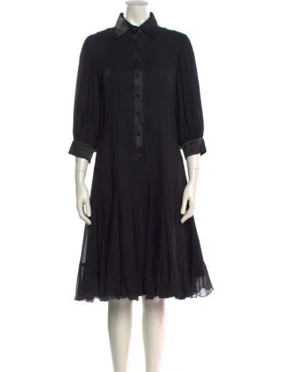 Pre-owned Teri Jon Mini Dress In Black