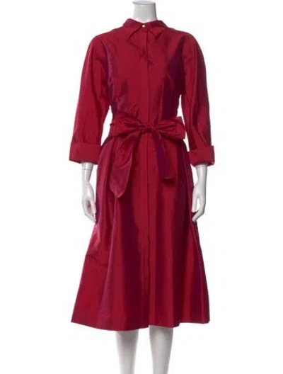 Pre-owned Teri Jon Mock Neck Long Dress In Multi