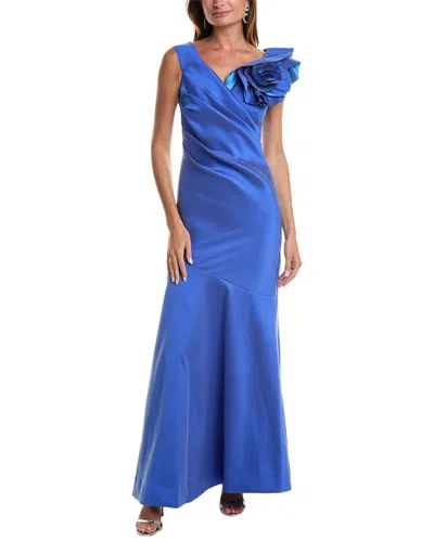 TERI JON OFF-THE-SHOULDER GOWN