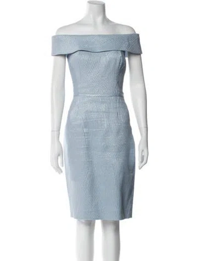 Pre-owned Teri Jon Off-the-shoulder Mini Dress