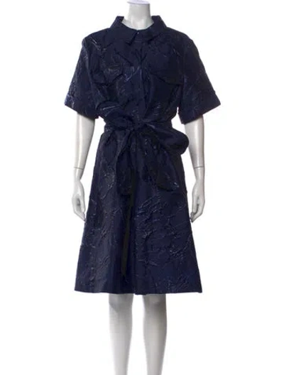 Pre-owned Teri Jon Patterned Knee-length Dress