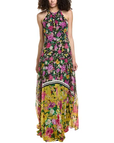 TERI JON PLEATED GOWN