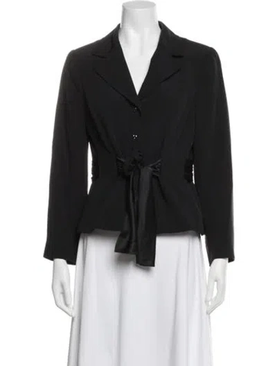 Pre-owned Teri Jon Silk Blazer In Multi