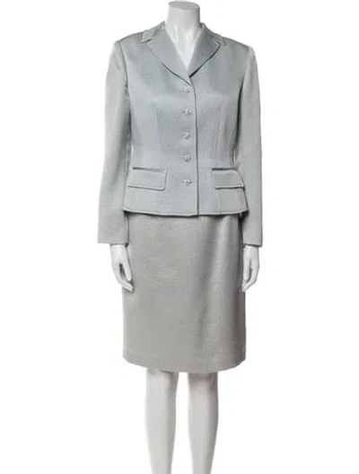 Pre-owned Teri Jon Silk Dress Set In Multi