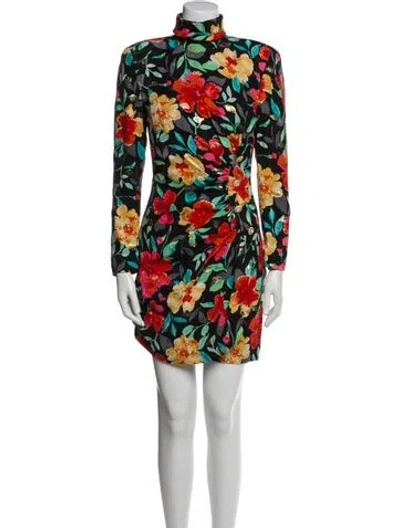 Pre-owned Teri Jon Silk Knee-length Dress In Multi