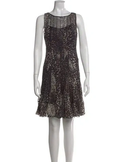 Pre-owned Teri Jon Silk Mini Dress