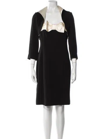 Pre-owned Teri Jon Skirt Set In Black