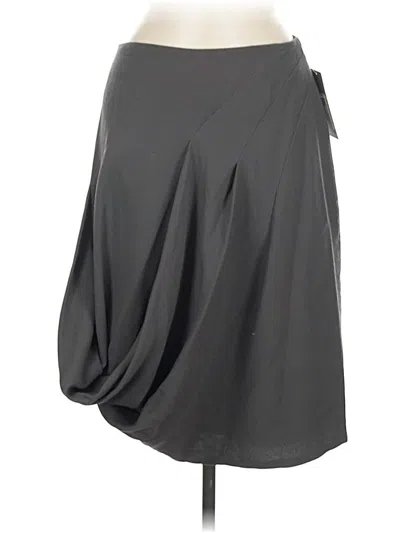 Teri Jon Sportswear Wool Skirt In Gray