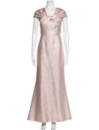 Pre-owned Teri Jon Square Neckline Long Dress