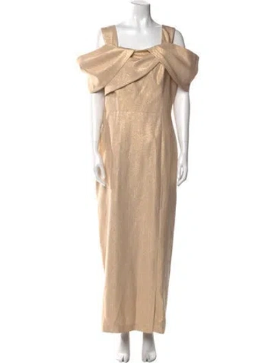 Pre-owned Teri Jon Square Neckline Long Dress
