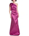Teri Jon By Rickie Freeman Stretch Gazar Gown In Pink