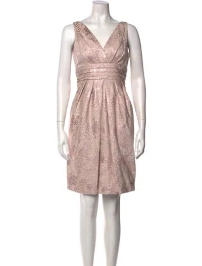 Pre-owned Teri Jon V-neck Mini Dress