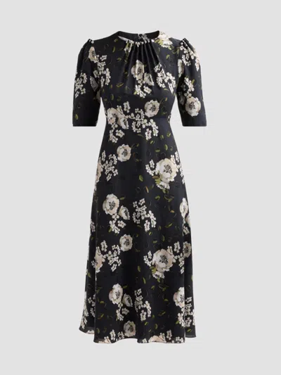 Teri Jon Women's Embellished Floral Cocktail Midi Dress In Multi