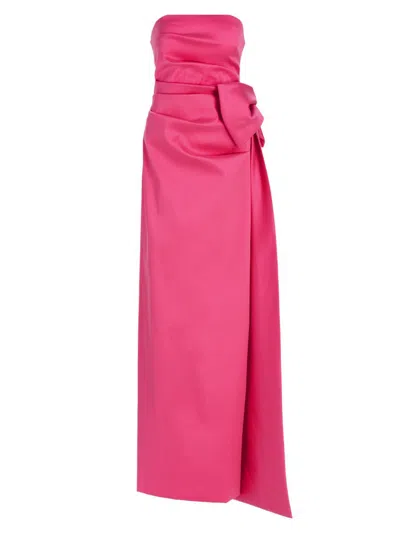 Teri Jon Women's Strapless Bow Gown In Green