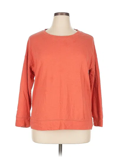 Pre-owned Terra & Sky 3/4 Sleeve T-shirt In Orange