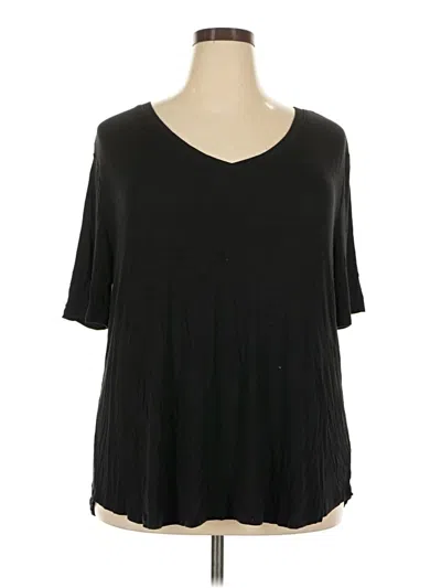 Pre-owned Terra & Sky 3/4 Sleeve T-shirt In Black