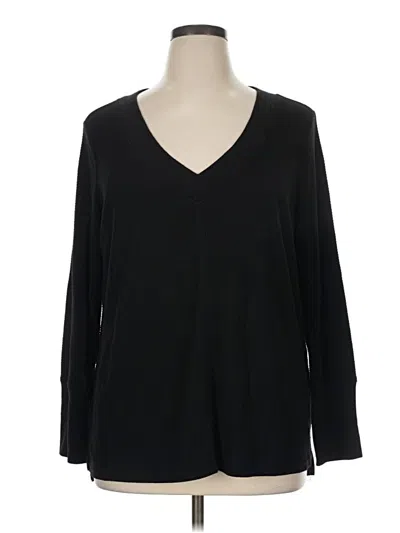 Pre-owned Terra & Sky 3/4 Sleeve T-shirt In Black
