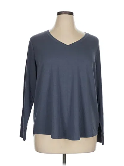 Pre-owned Terra & Sky 3/4 Sleeve T-shirt In Gray