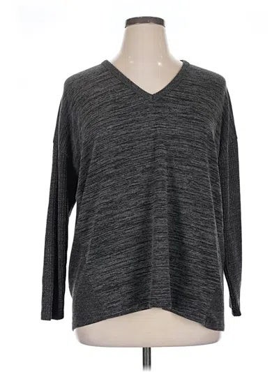 Pre-owned Terra & Sky 3/4 Sleeve T-shirt In Gray