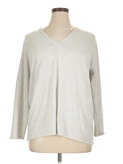 Pre-owned Terra & Sky 3/4 Sleeve T-shirt In Gray