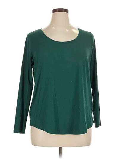 Pre-owned Terra & Sky 3/4 Sleeve T-shirt In Green