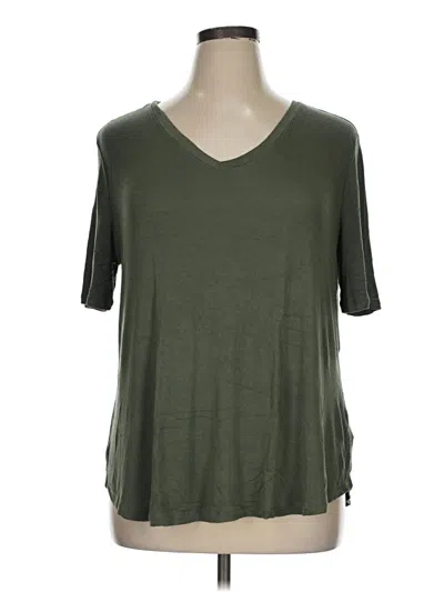 Pre-owned Terra & Sky 3/4 Sleeve T-shirt In Green