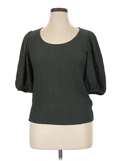 Pre-owned Terra & Sky 3/4 Sleeve T-shirt In Green