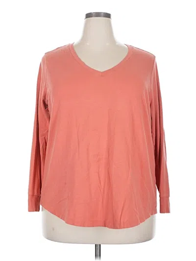 Pre-owned Terra & Sky 3/4 Sleeve T-shirt In Orange