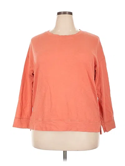 Pre-owned Terra & Sky 3/4 Sleeve T-shirt In Orange