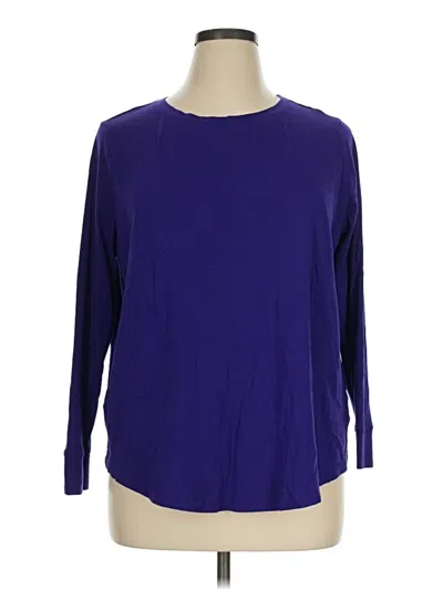 Pre-owned Terra & Sky 3/4 Sleeve T-shirt In Purple