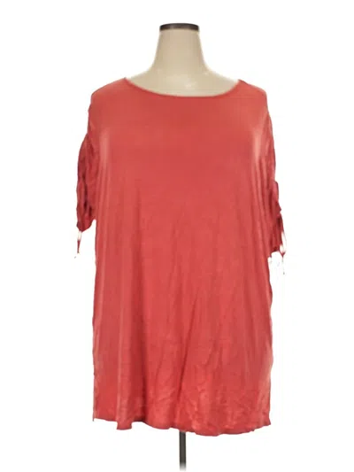 Pre-owned Terra & Sky 3/4 Sleeve T-shirt In Red