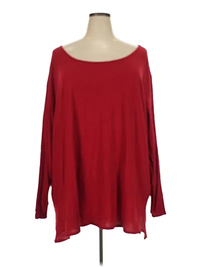 Pre-owned Terra & Sky 3/4 Sleeve T-shirt In Red