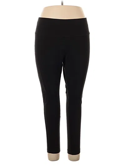 Pre-owned Terra & Sky Active Pants In Black
