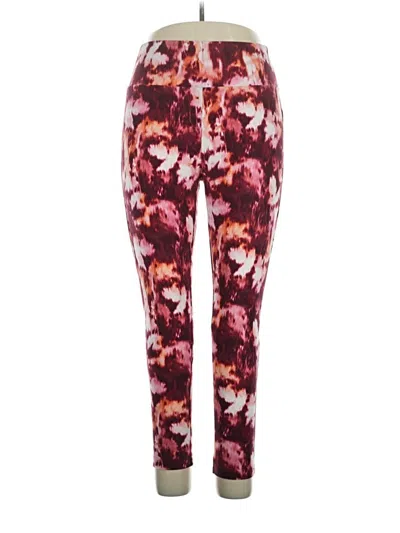Pre-owned Terra & Sky Active Pants In Burgundy