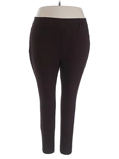 Pre-owned Terra & Sky Active Pants In Burgundy