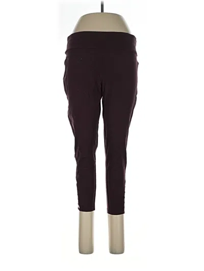 Pre-owned Terra & Sky Active Pants In Burgundy