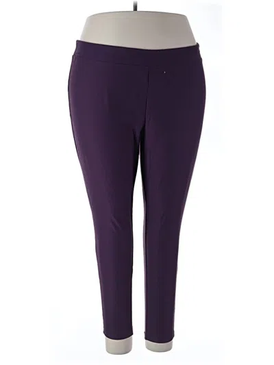 Pre-owned Terra & Sky Active Pants In Purple