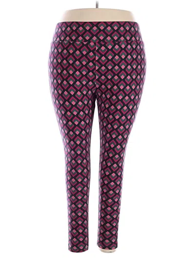 Pre-owned Terra & Sky Active Pants In Purple