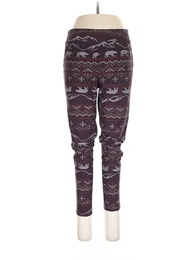 Pre-owned Terra & Sky Active Pants In Purple