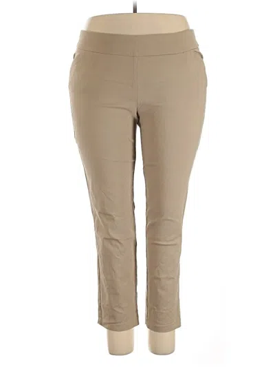 Pre-owned Terra & Sky Active Pants In Tan