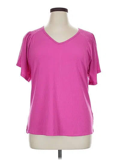 Pre-owned Terra & Sky Active T-shirt In Pink