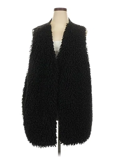 Pre-owned Terra & Sky Cardigan Sweater In Black
