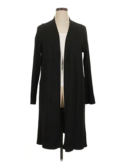 Pre-owned Terra & Sky Cardigan Sweater In Black