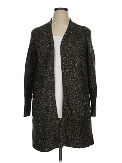 Pre-owned Terra & Sky Cardigan Sweater In Brown