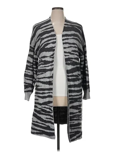 Pre-owned Terra & Sky Cardigan Sweater In Gray