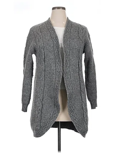 Pre-owned Terra & Sky Cardigan Sweater In Gray
