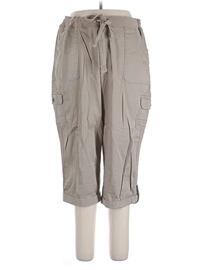 Pre-owned Terra & Sky Cargo Pants In Gray