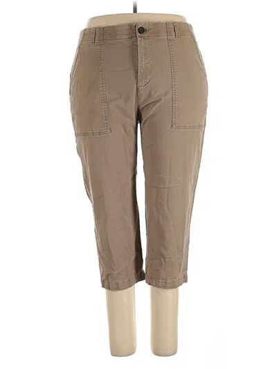 Pre-owned Terra & Sky Cargo Pants In Tan